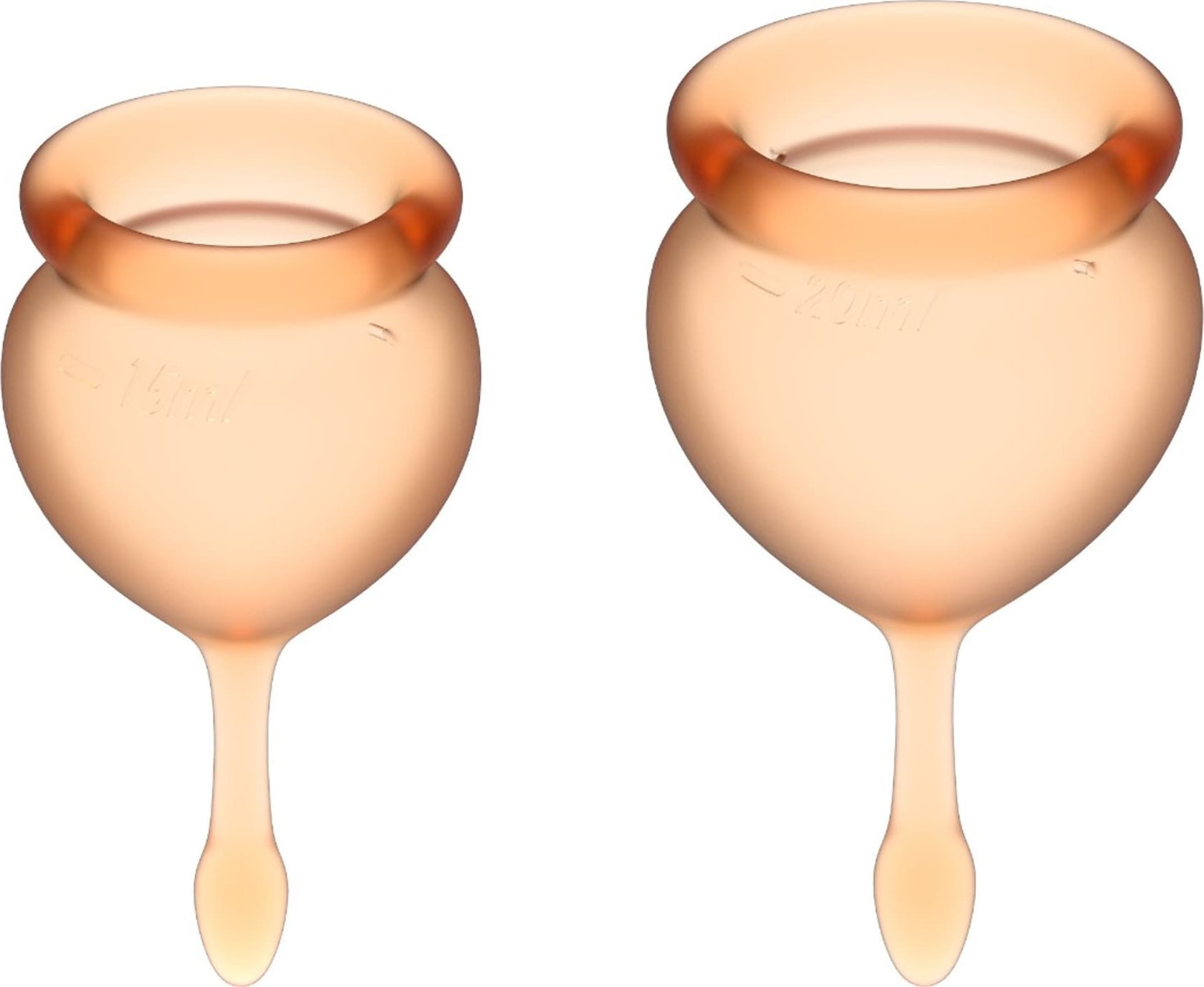 Satisfyer Feel Good Menstrual Cup orange - kubeczki menstruacyjne ▶️ ⚫BLACK FRIDAY ⚫▶️EXTRA -15% Z KODEM 