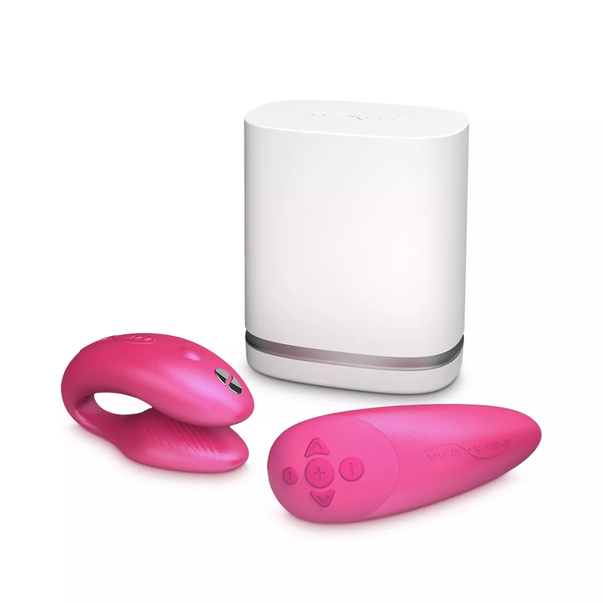 We-Vibe Chorus Cosmic Pink - wibrator dla par sterowany smartfonem, Mataliczny różowy ▶️▶️ DYSKRETNIE ▶️ GWARANCJA ▶️ PRZESYŁKA 24h ▶️