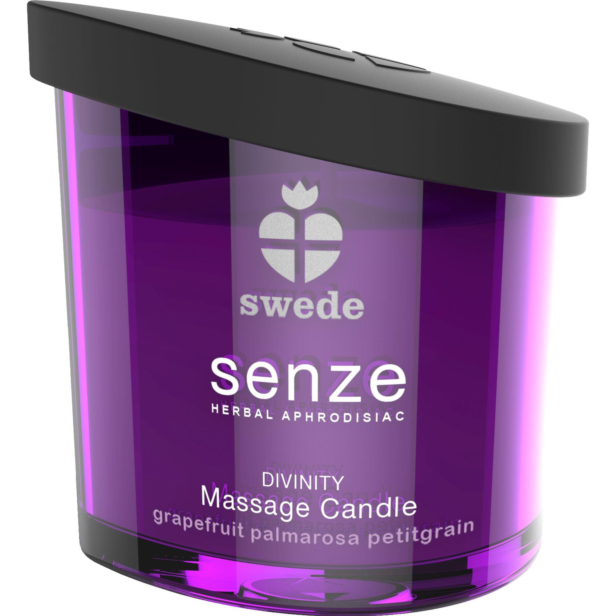 Senze Divinity Massage Candle Grapefruit Palmarosa Petitgrain - Świeca do masażu ▶️▶️ DYSKRETNIE ▶️ GWARANCJA ▶️ PRZESYŁKA 24h ▶️