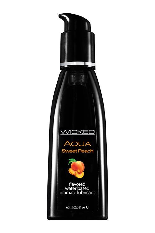 Wicked Sensual Care Aqua Sweet Peach Flavored 60Ml - Lubrykant smakowy ▶️▶️ DYSKRETNIE ▶️ GWARANCJA ▶️ PRZESYŁKA 24h ▶️