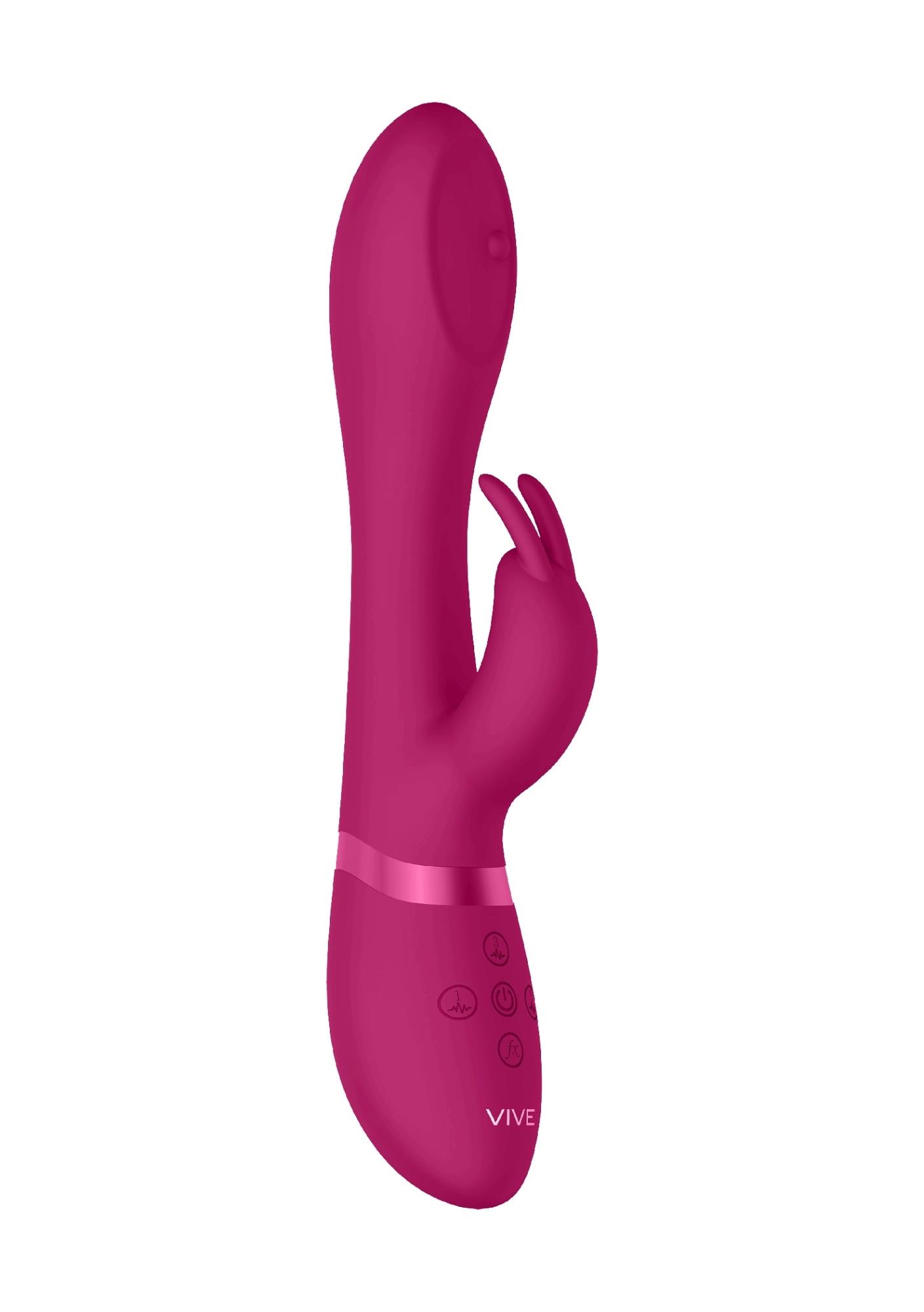 VIve Mira Spinning G Spot Rabbit Pink - Wibrator króliczek z wewnętrzną kulką ▶️▶️ DYSKRETNIE ▶️ GWARANCJA ▶️ PRZESYŁKA 24h ▶️