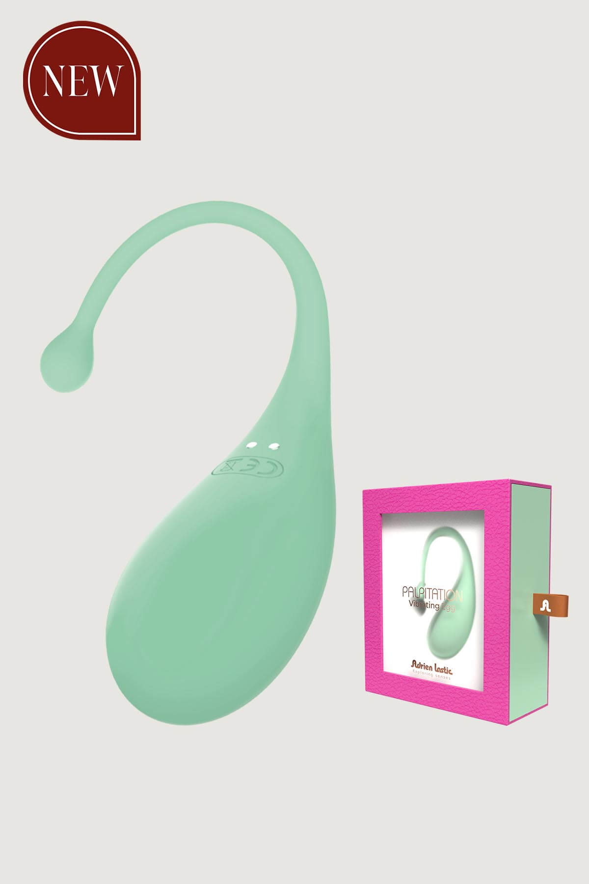 Adrien Lastic Palpitation Fuchsia - Wibrator jajeczko sterowane aplikacją, zielone ⚫ DARMOWA DOSTAWA od 299zł ⚫ DYSKRETNA PRZESYŁKA 24H Z POLSKI ⚫