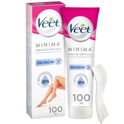 VEET MINIMA - Krem do depilacji, dla skóry wrażliwej 100 ml ▶️▶️ DYSKRETNIE ▶️ GWARANCJA ▶️ PRZESYŁKA 24h ▶️