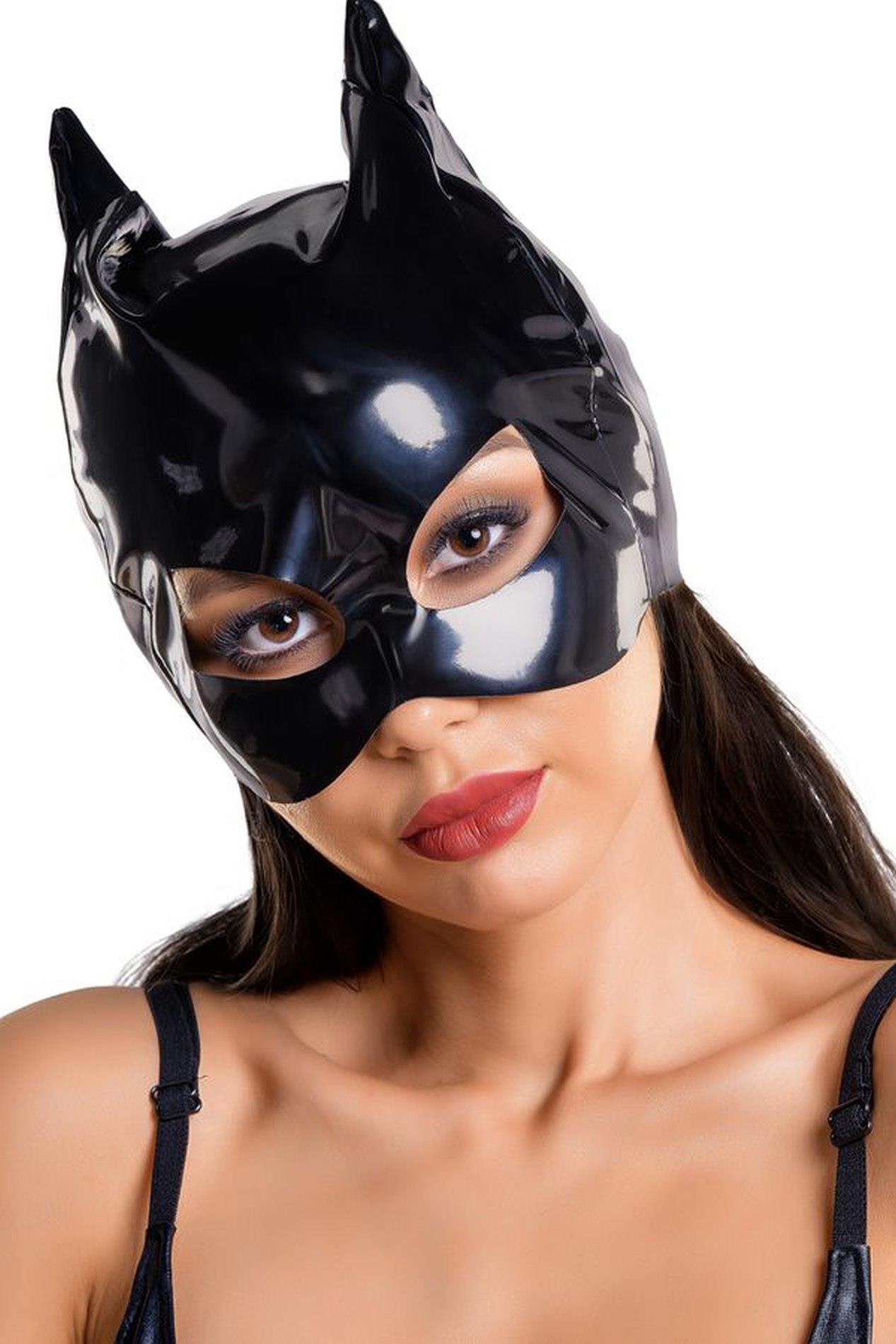 Glossy Ann Cat mask - Błyszcząca maska Wariant/Rozmiar: One size ⚫ DARMOWA DOSTAWA od 299zł ⚫ DYSKRETNA PRZESYŁKA 24H Z POLSKI ⚫