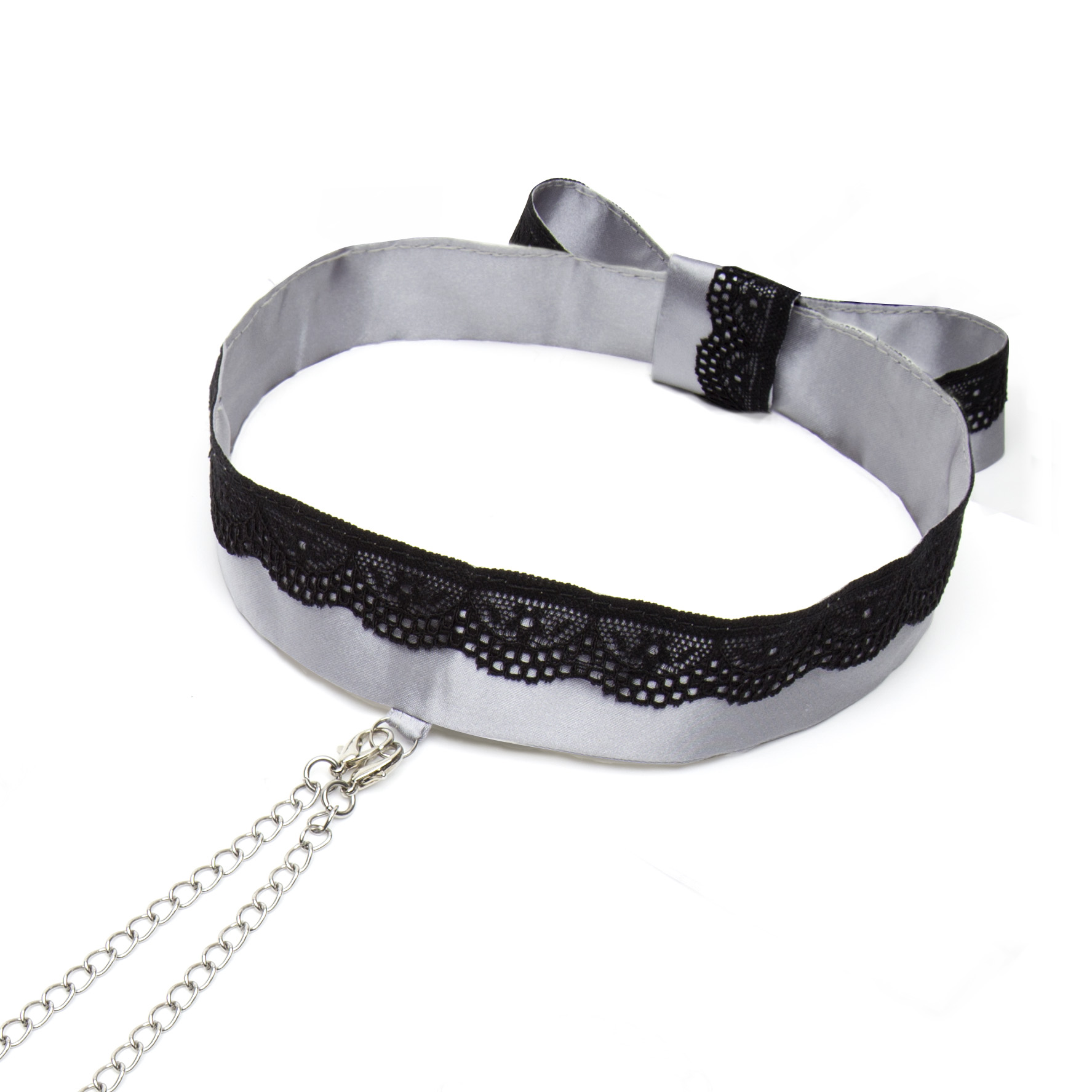 Fifty Shades of Grey Nice Satin and Lace Wrist Cuffs - Szarfa do krępowania ▶️▶️ DYSKRETNIE ▶️ GWARANCJA ▶️ PRZESYŁKA 24h ▶️
