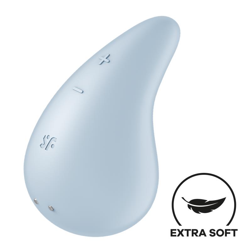 Satisfyer Dew Drop, Super Soft - Wibrator łechtaczkowy, Niebieski ▶️▶️ DYSKRETNIE ▶️ GWARANCJA ▶️ PRZESYŁKA 24h ▶️