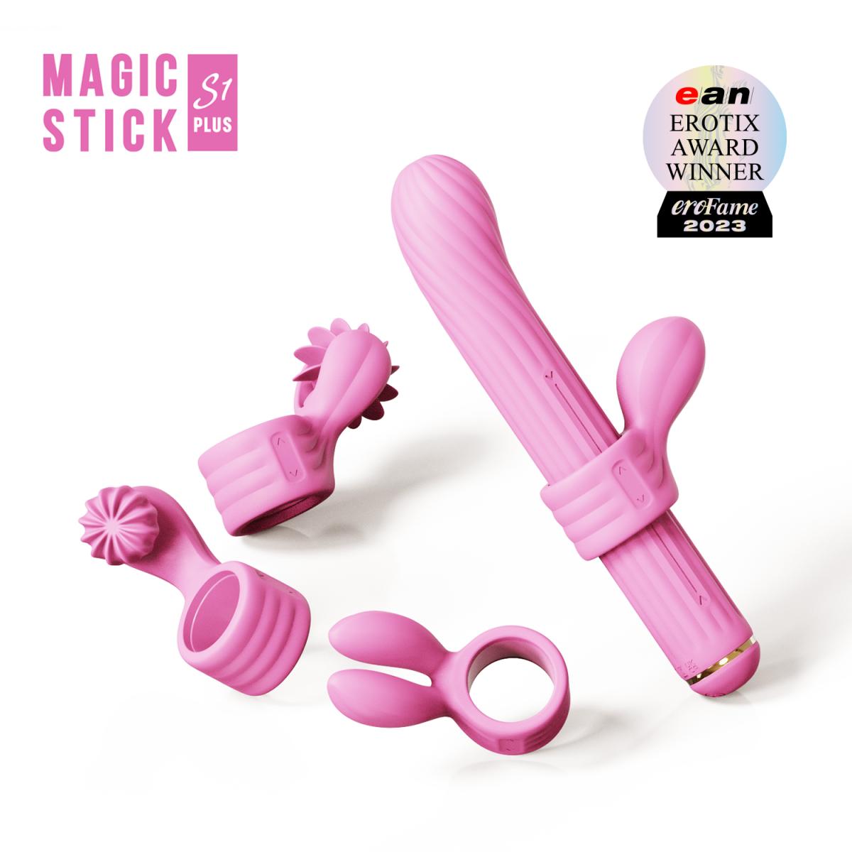 OTOUCH Magic Stick S1 - Wibrator króliczek, z wymiennymi końcówkami ▶️▶️ DYSKRETNIE ▶️ GWARANCJA ▶️ PRZESYŁKA 24h ▶️