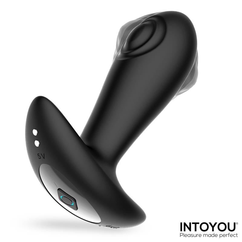 Intoyou Milton - Korek analny z funkcją wibracji i stymulującymi koralikami, sterowany pilotem ▶️▶️ DYSKRETNIE ▶️ GWARANCJA ▶️ PRZESYŁKA 24h ▶️