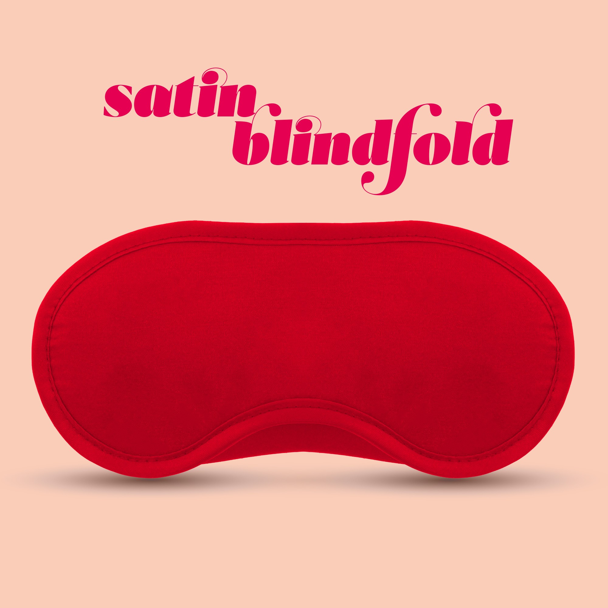 Crushious Satin Blindfold - Opaska na oczy, Czerwona ⚫ DARMOWA DOSTAWA od 299zł ⚫ DYSKRETNA PRZESYŁKA 24H Z POLSKI ⚫