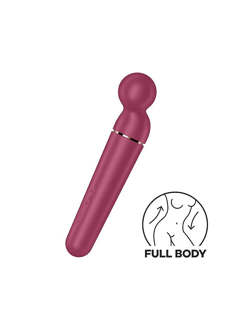 Satisfyer Planet Wand-er berry + rosegold - Wibrator typu Wand, Bordowy ▶️▶️ DYSKRETNIE ▶️ GWARANCJA ▶️ PRZESYŁKA 24h ▶️