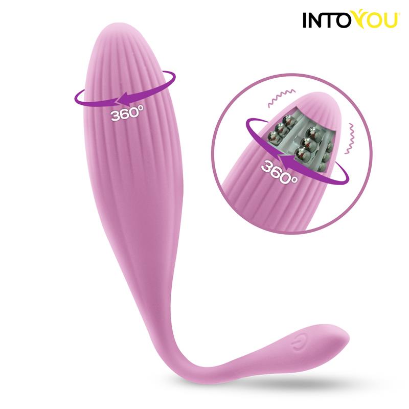 Intoyou App Series - Wibrujące jajeczko z rotującymi koralikami, sterowane aplikacją ▶️▶️ DYSKRETNIE ▶️ GWARANCJA ▶️ PRZESYŁKA 24h ▶️
