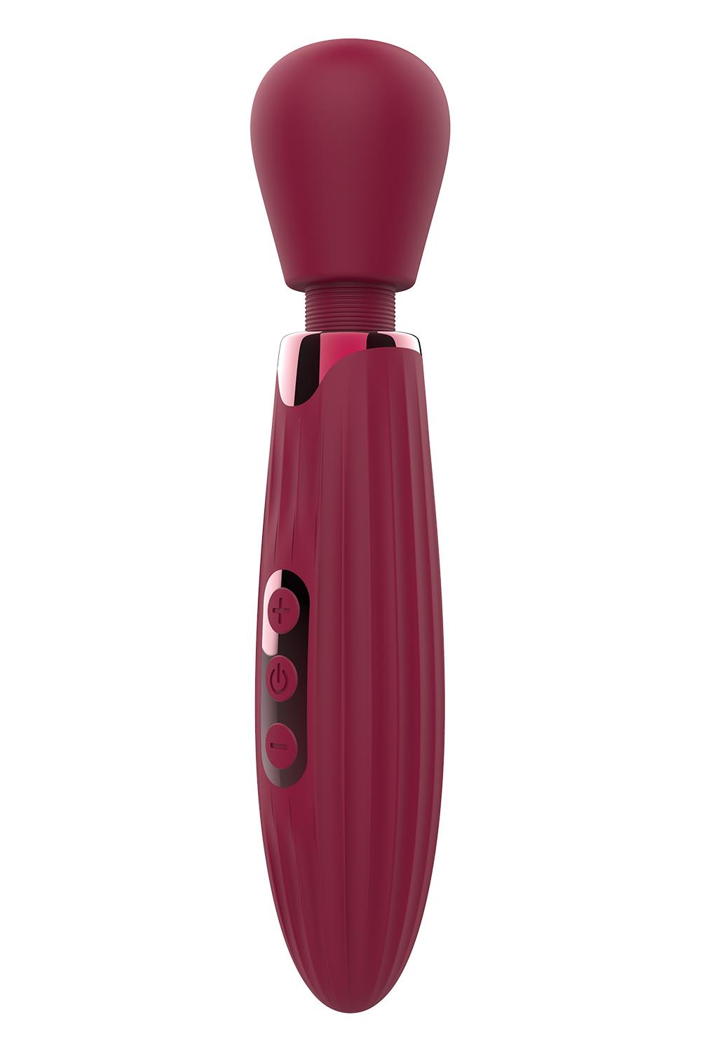 Dream toys Glam Wand - Wibrator typu Wand, Bordowy ⚫ DARMOWA DOSTAWA od 299zł ⚫ DYSKRETNA PRZESYŁKA 24H Z POLSKI ⚫