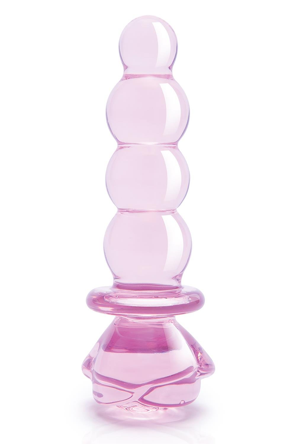 Dream toys Glaze glass Rosebud - Szklany korek analny z różą ⚫ DARMOWA DOSTAWA od 299zł ⚫ DYSKRETNA PRZESYŁKA 24H Z POLSKI ⚫