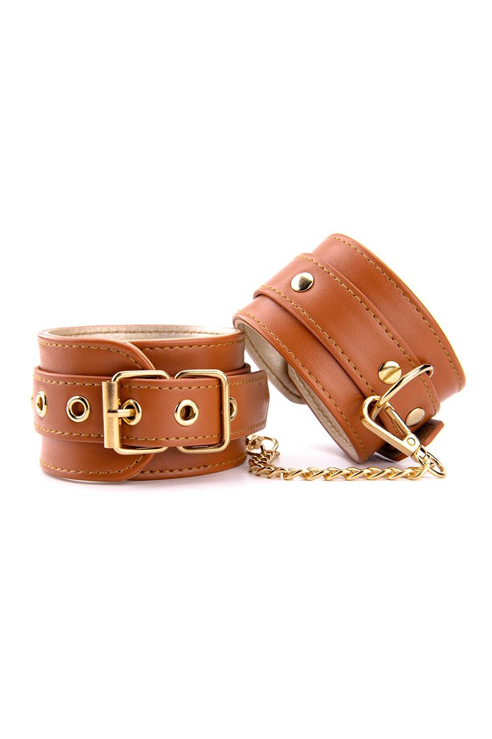 Blaze Elite Ankle Cuffs - Kajdanki do kostek ze skóry wegańskiej ⚫ DARMOWA DOSTAWA od 299zł ⚫ DYSKRETNA PRZESYŁKA 24H Z POLSKI ⚫