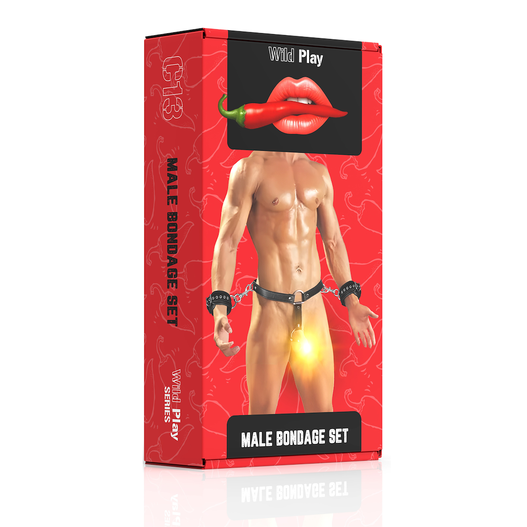 Erospace Wild Play C13 - Zestaw do krępowania mężczyzny ⚫ DARMOWA DOSTAWA od 299zł ⚫ DYSKRETNA PRZESYŁKA 24H Z POLSKI ⚫