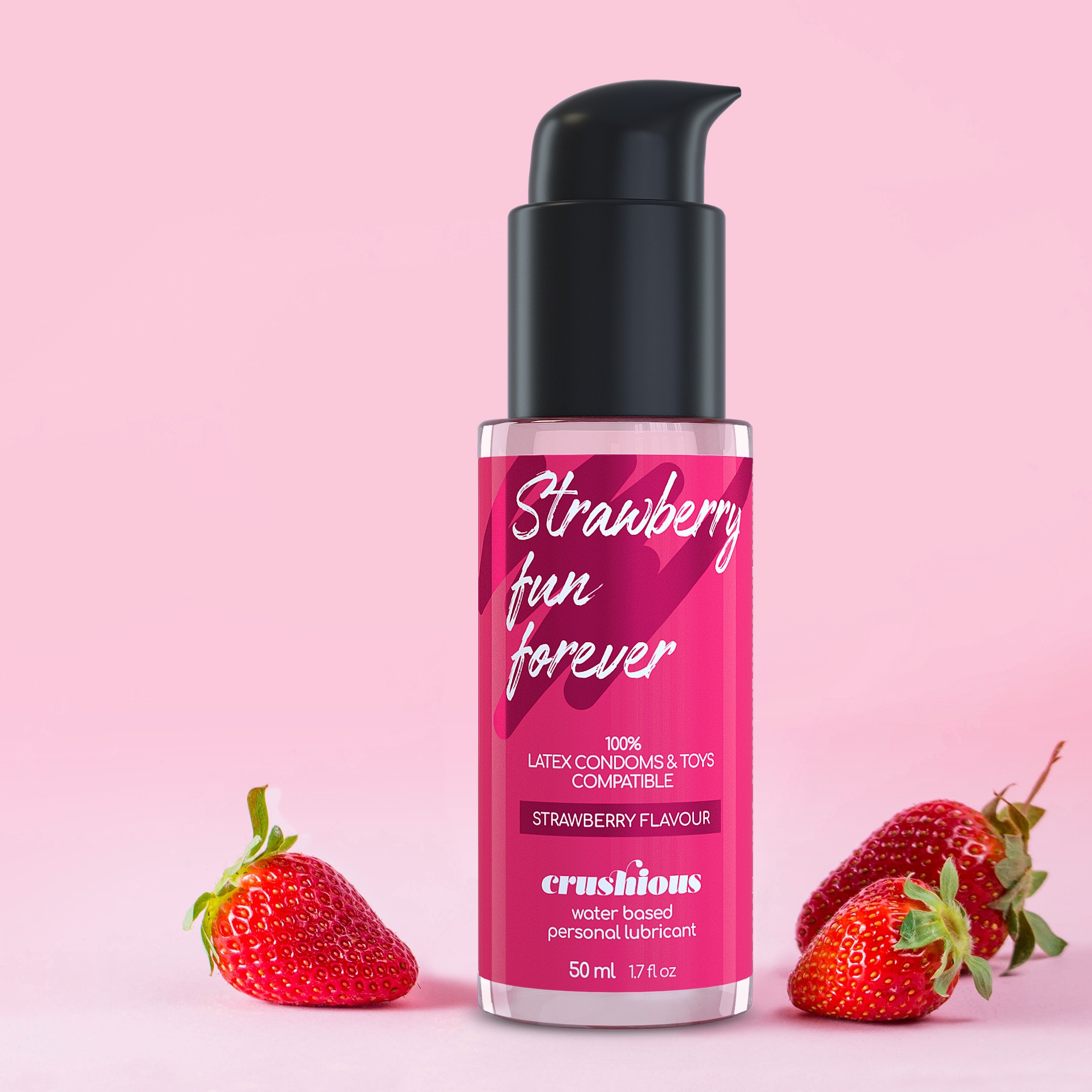 Cruhsious Strawberry Flavour - Lubrykant smakowy, truskawka ⚫ DARMOWA DOSTAWA od 299zł ⚫ DYSKRETNA PRZESYŁKA 24H Z POLSKI ⚫