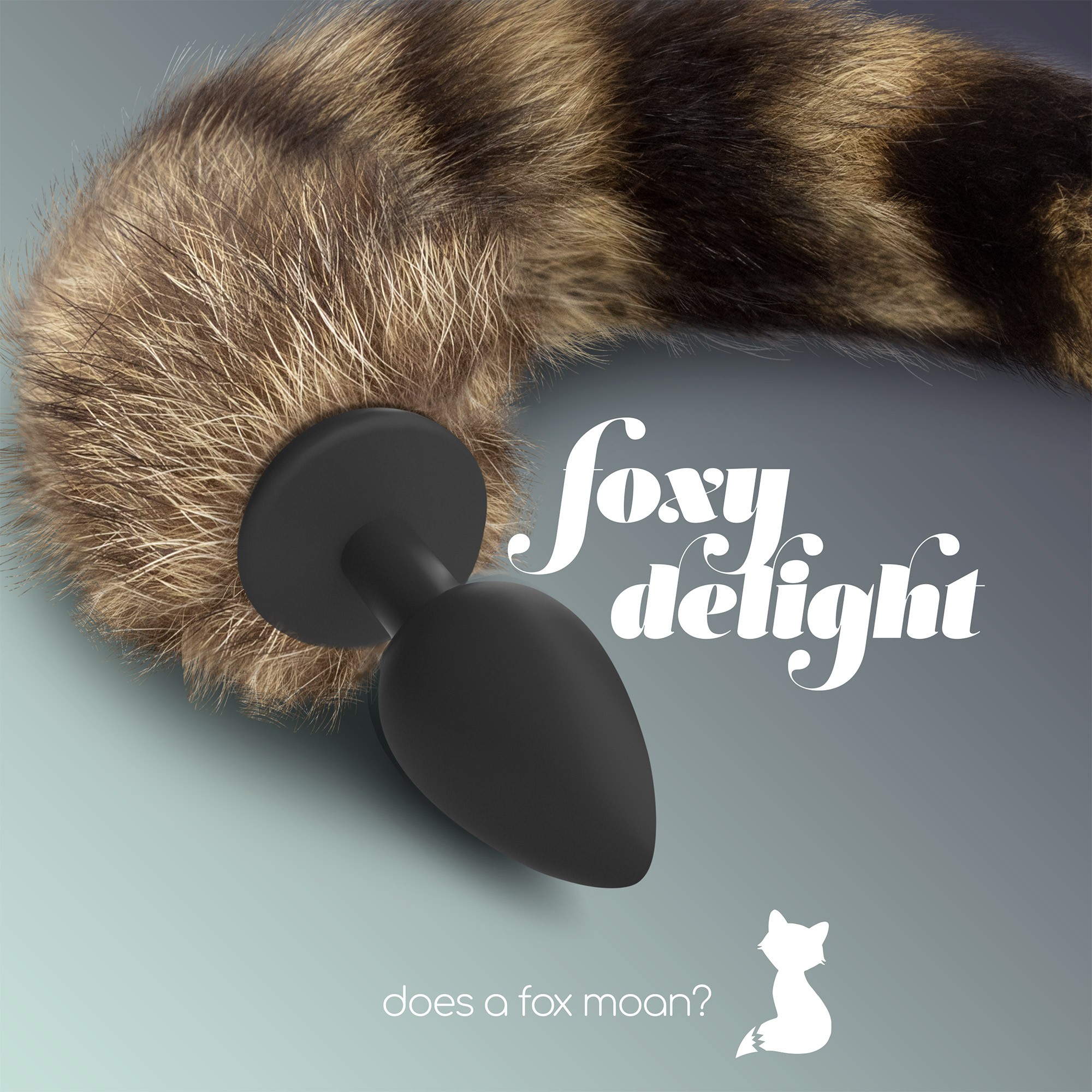 Crushious Foxy delight - Korek analny z ogonem, czarny ⚫ DARMOWA DOSTAWA od 299zł ⚫ DYSKRETNA PRZESYŁKA 24H Z POLSKI ⚫