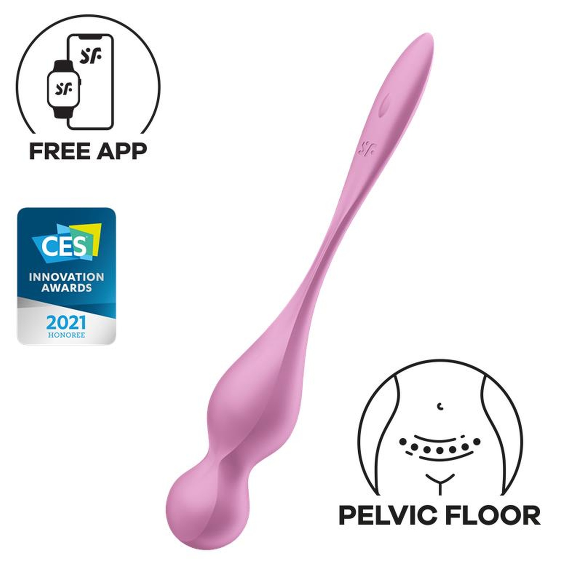Satisfyer Love Birds 1 - Wibrujące kulki gejszy, sterowane aplikacją, różowe ⚫ DARMOWA DOSTAWA od 299zł ⚫ DYSKRETNA PRZESYŁKA 24H Z POLSKI ⚫