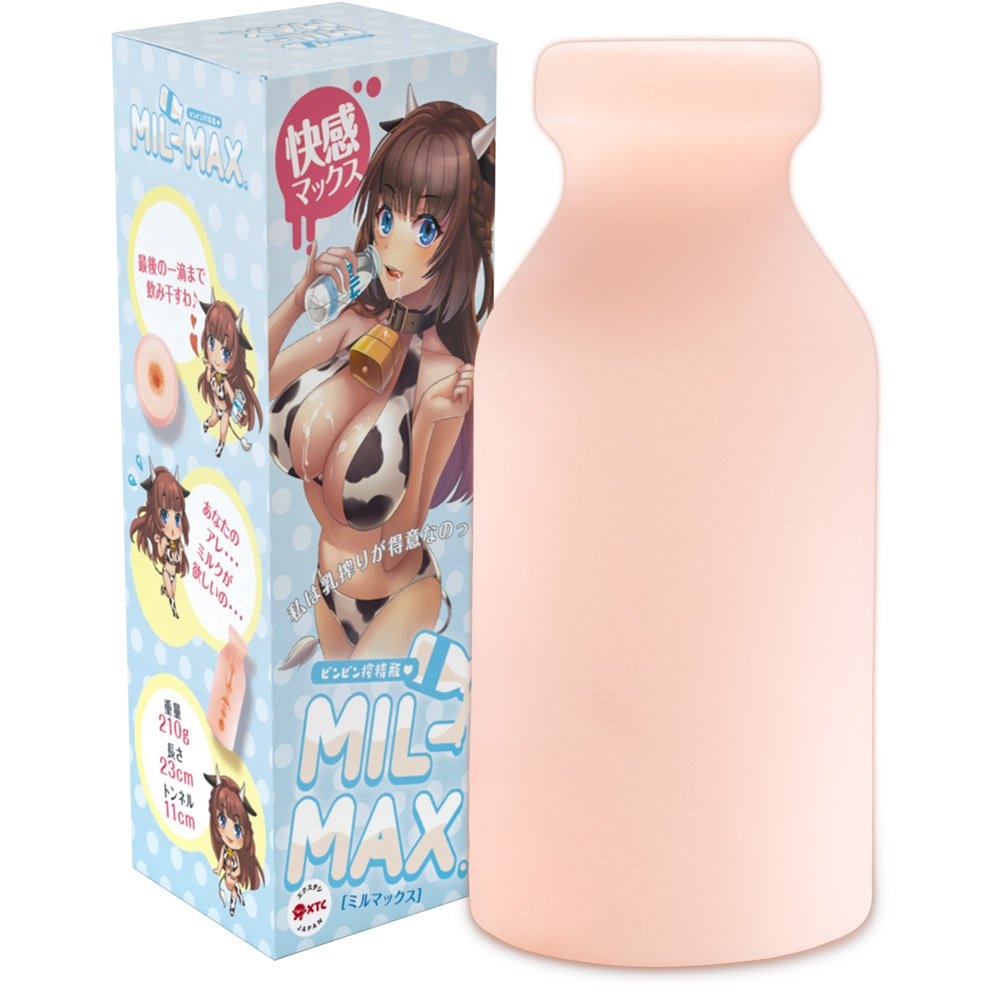 XTC Japan Mil-Max The milk Bottle - Masturbator klasyczny w kształcie butelki ⚫ DARMOWA DOSTAWA od 299zł ⚫ DYSKRETNA PRZESYŁKA 24H Z POLSKI ⚫