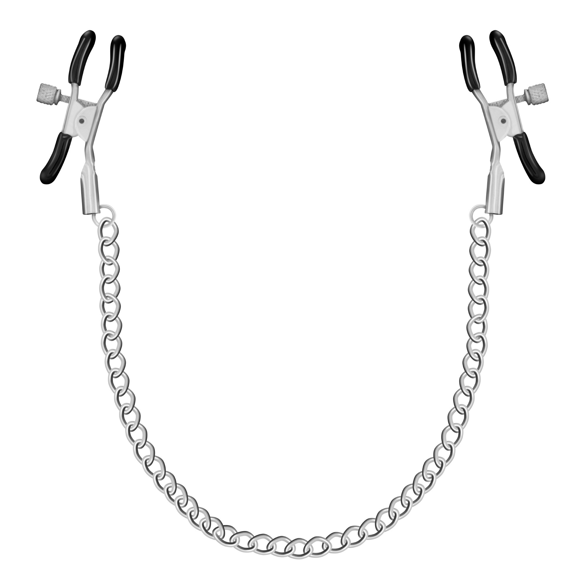 Crushious Nipple Chain - zaciski na sutki, srebrne ⚫ DARMOWA DOSTAWA od 299zł ⚫ DYSKRETNA PRZESYŁKA 24H Z POLSKI ⚫