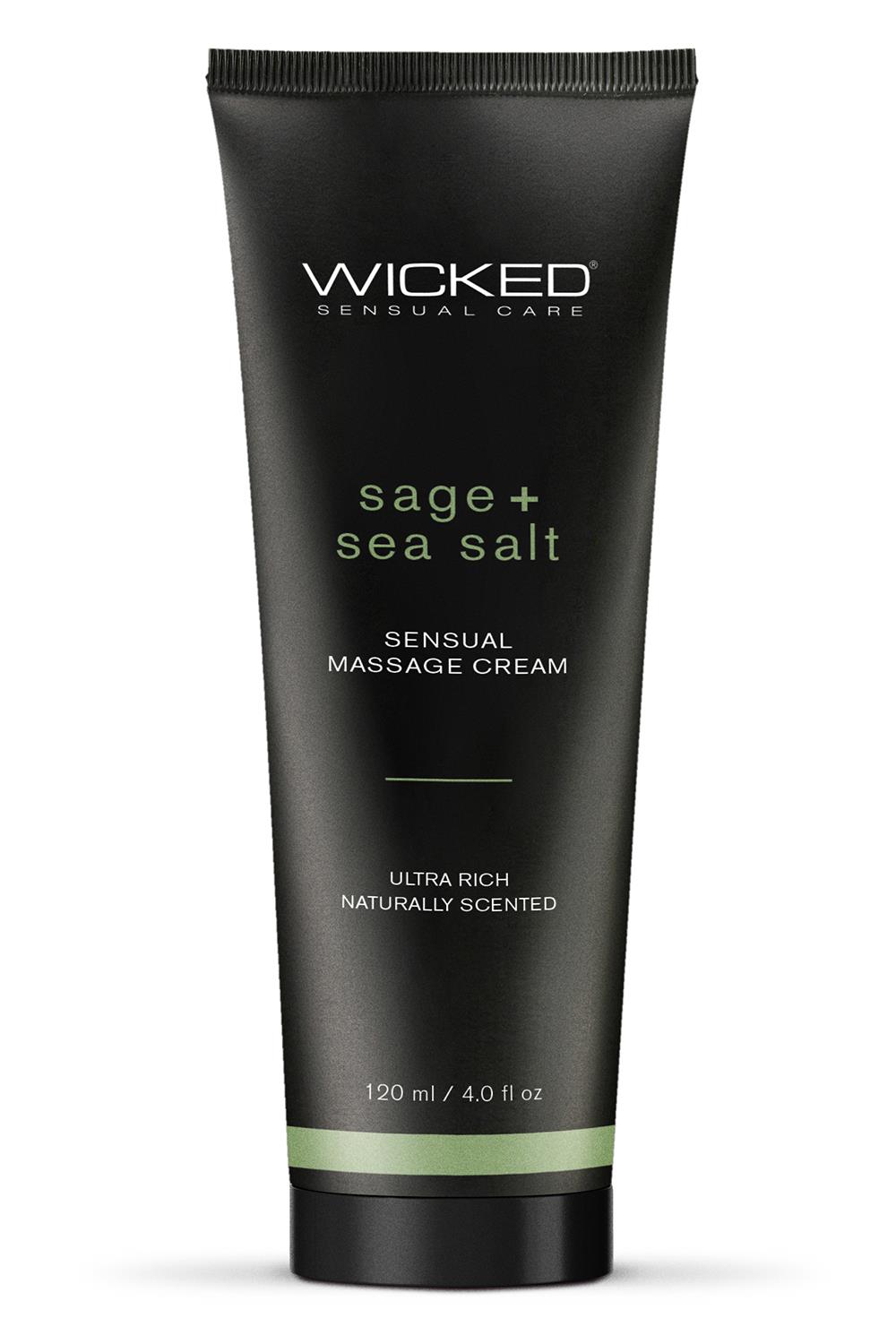 Wicked Sensual Massage Gel - Krem do masażu z szałwią i solą morską, 120 ml ⚫ DARMOWA DOSTAWA od 299zł ⚫ DYSKRETNA PRZESYŁKA 24H Z POLSKI ⚫