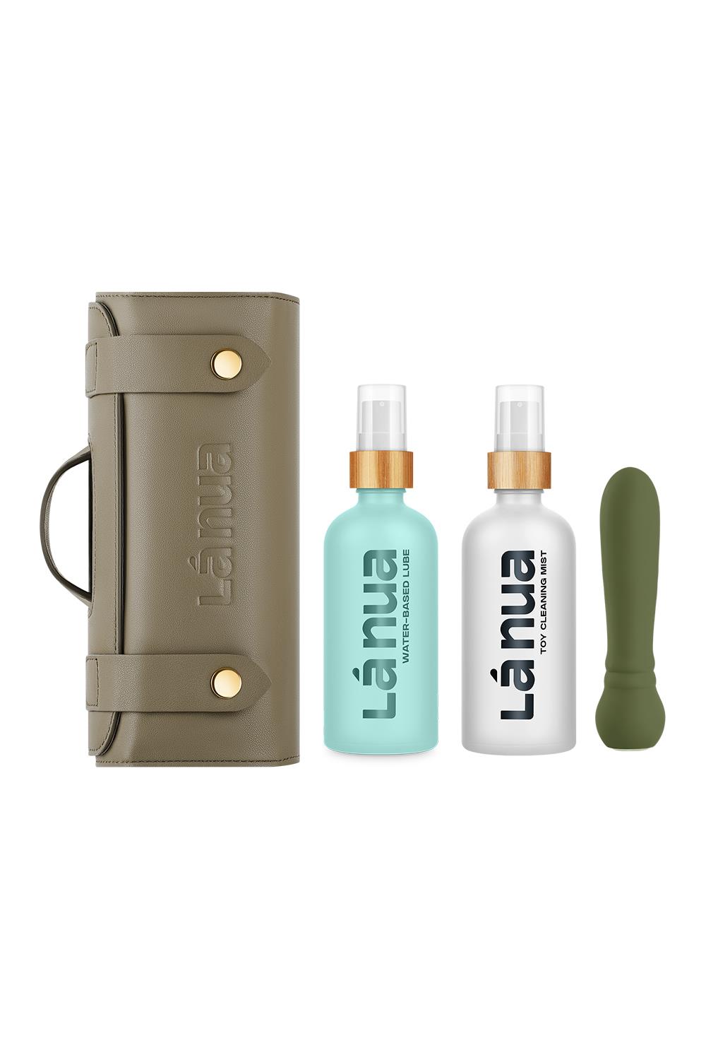 La Nua Gift bag - Zestaw prezentowy z wibratorem typu Bullet, lubrykantem bezsmakowym, toy cleanrem i etui
