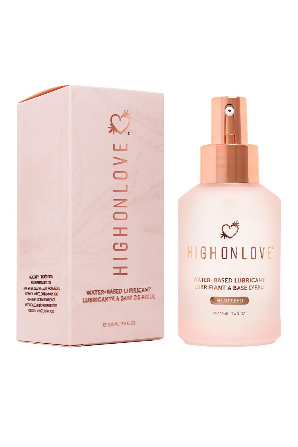 High On Love Water-Based Lubricant Hempseed - Lubrykant na bazie wody, 120 ml ⚫ DARMOWA DOSTAWA od 299zł ⚫ DYSKRETNA PRZESYŁKA 24H Z POLSKI ⚫