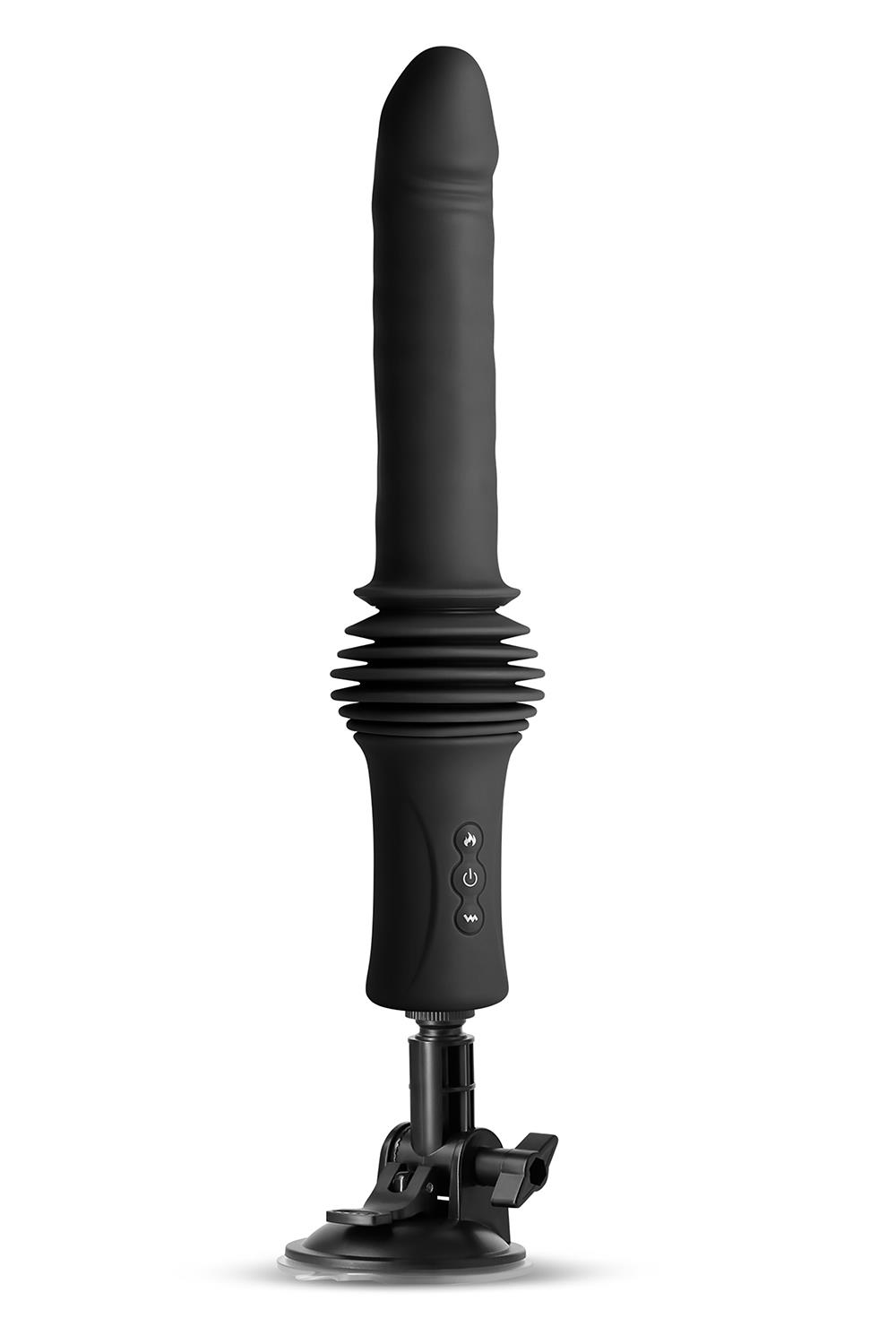 Ns Novelties Super Stroker Black - Pulsator z funkcją nagrzewania, sterowany pilotem ⚫ DARMOWA DOSTAWA od 299zł ⚫ DYSKRETNA PRZESYŁKA 24H Z POLSKI ⚫