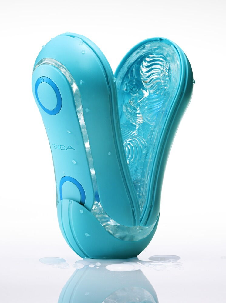 Tenga flip Orb Ocean blue - Masturbator klasyczny z podciśnieniem, stymulacja seksu oralnego