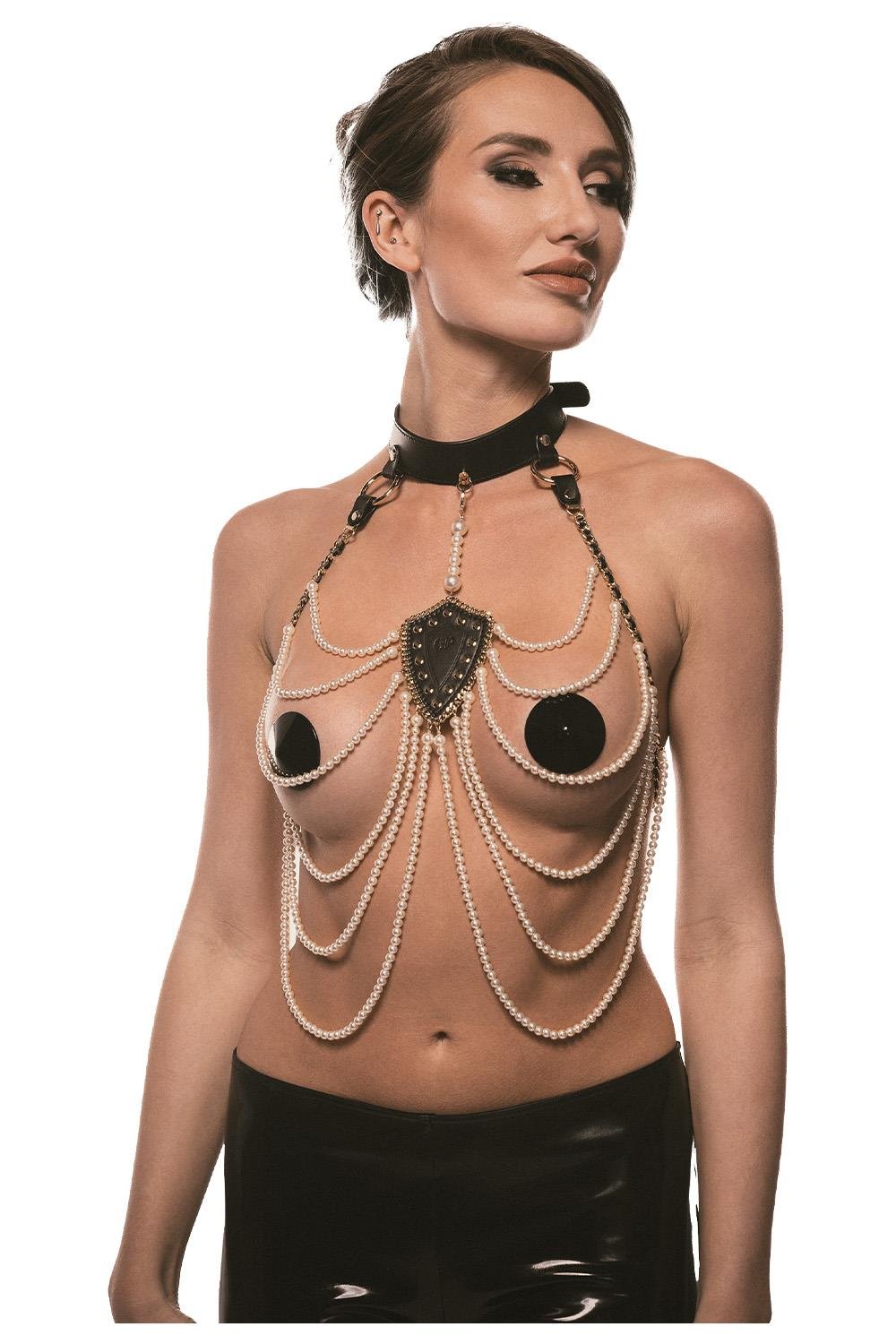 Guilty Pleasure Allure Pearl Pleasure - uprząż z perłami ⚫ DARMOWA DOSTAWA od 299zł ⚫ DYSKRETNA PRZESYŁKA 24H Z POLSKI ⚫