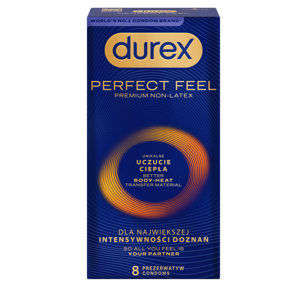 Durex Perfect Feel - Prezerwatywy, 8 szt ⚫ DARMOWA DOSTAWA od 299zł ⚫ DYSKRETNA PRZESYŁKA 24H Z POLSKI ⚫