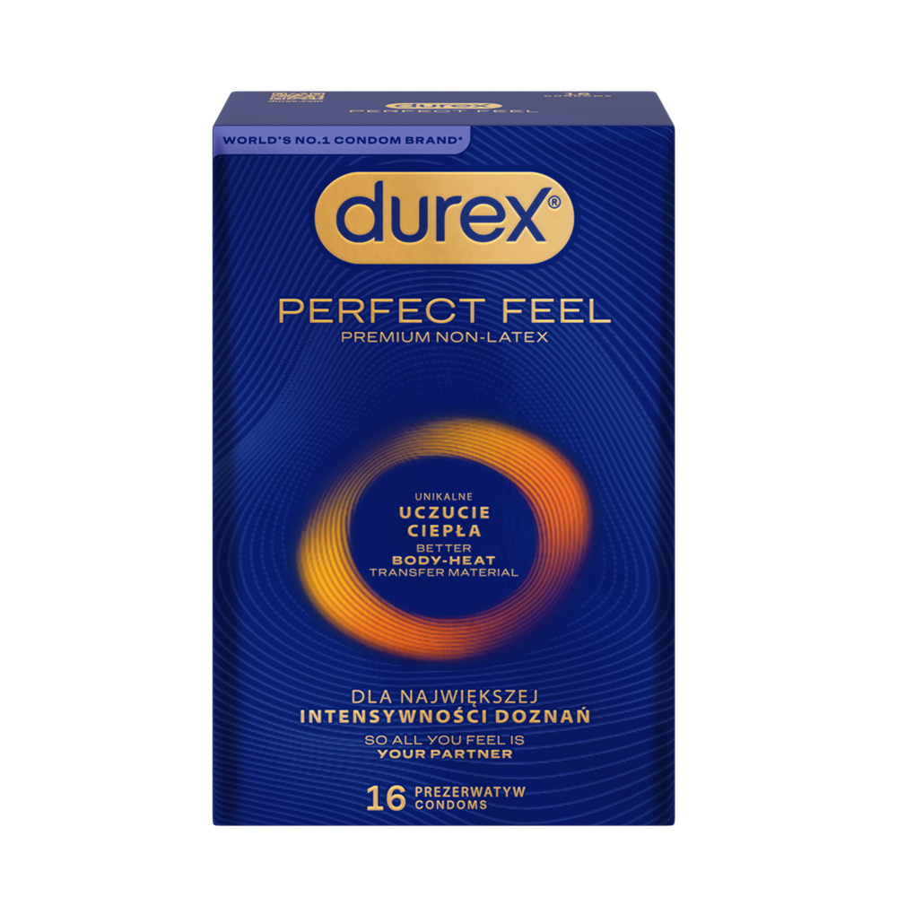 Durex Perfect Feel - Prezerwatywy, 16 szt ⚫ DARMOWA DOSTAWA od 299zł ⚫ DYSKRETNA PRZESYŁKA 24H Z POLSKI ⚫