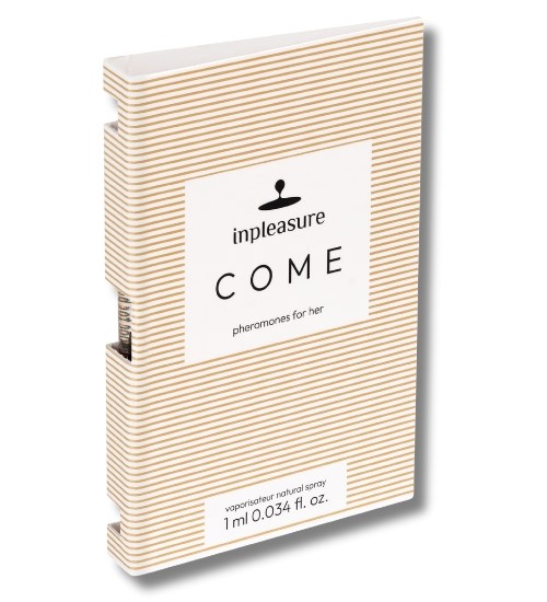 Inpleasure Come - Feromony damskie, 1 ml ⚫ DARMOWA DOSTAWA od 299zł ⚫ DYSKRETNA PRZESYŁKA 24H Z POLSKI ⚫