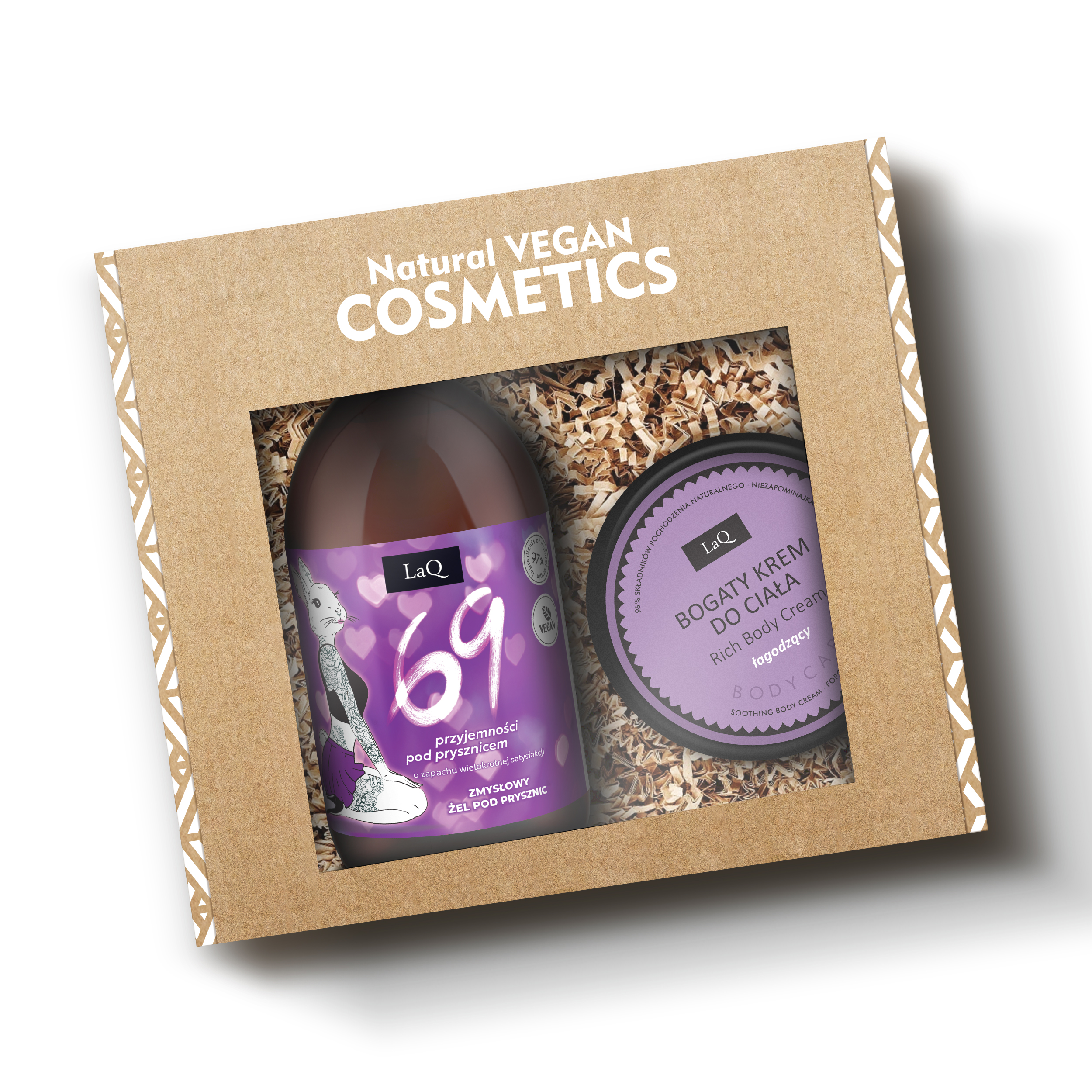 Laq 69 - Zestaw żel pod prysznic i krem do ciała, niezapominajka ⚫ DARMOWA DOSTAWA od 299zł ⚫ DYSKRETNA PRZESYŁKA 24H Z POLSKI ⚫