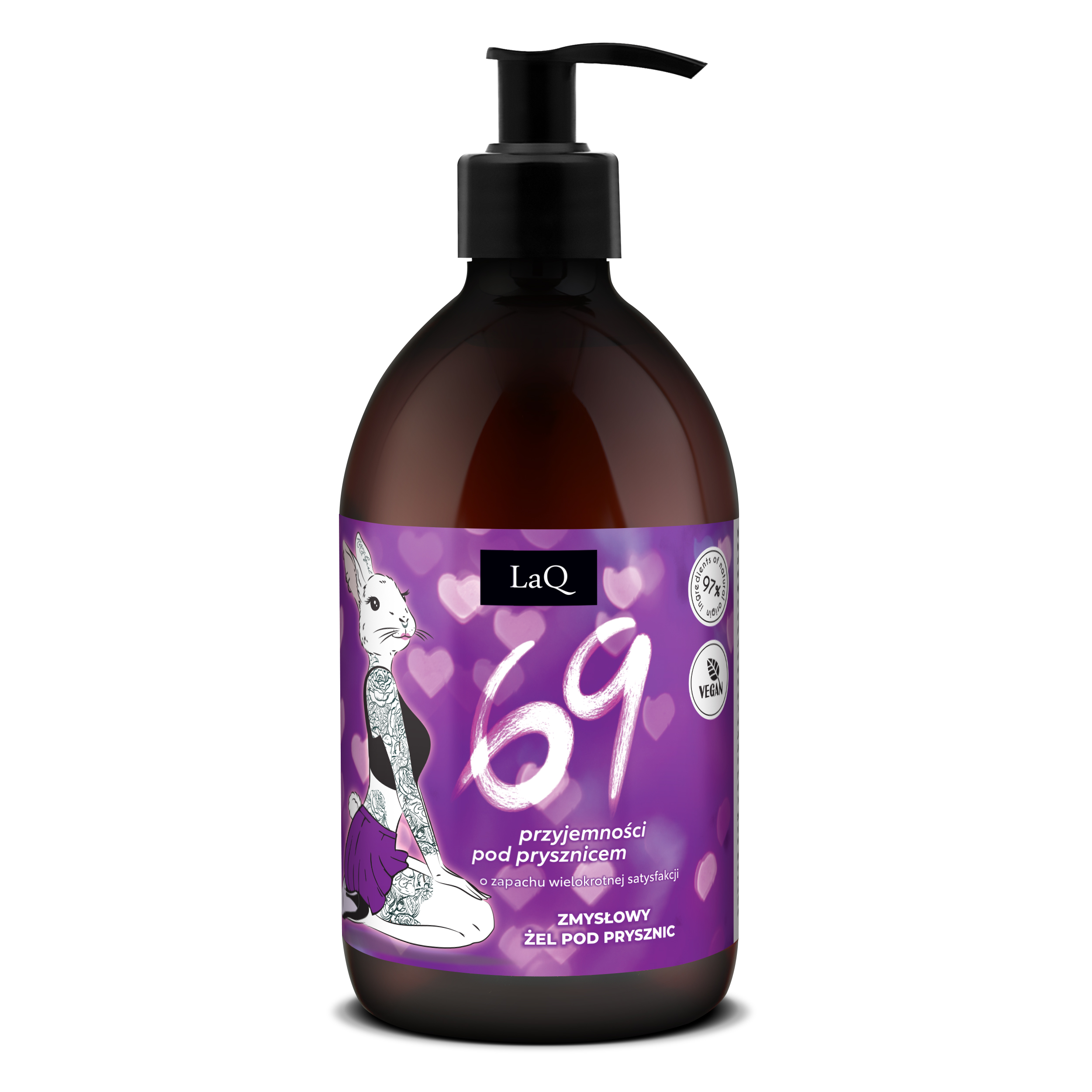 Laq 69 - żel pod prysznic o zapachu niezapominajki, 500ml ⚫ DARMOWA DOSTAWA od 299zł ⚫ DYSKRETNA PRZESYŁKA 24H Z POLSKI ⚫