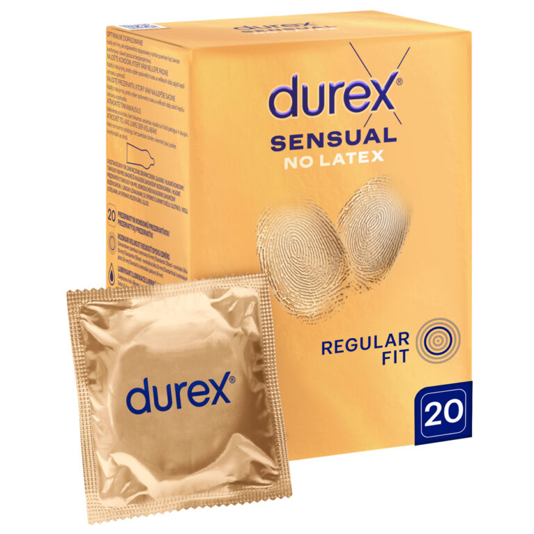Durex Sensual No Latex - Prezerwatywy bez lateksu, 20 szt ⚫ DARMOWA DOSTAWA od 299zł ⚫ DYSKRETNA PRZESYŁKA 24H Z POLSKI ⚫