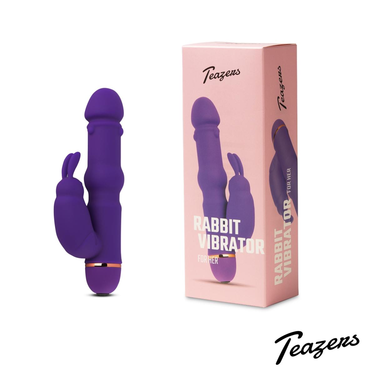 Teazers Rabbit vibrator - Wibrator króliczek, fioletowy ⚫ DARMOWA DOSTAWA od 299zł ⚫ DYSKRETNA PRZESYŁKA 24H Z POLSKI ⚫