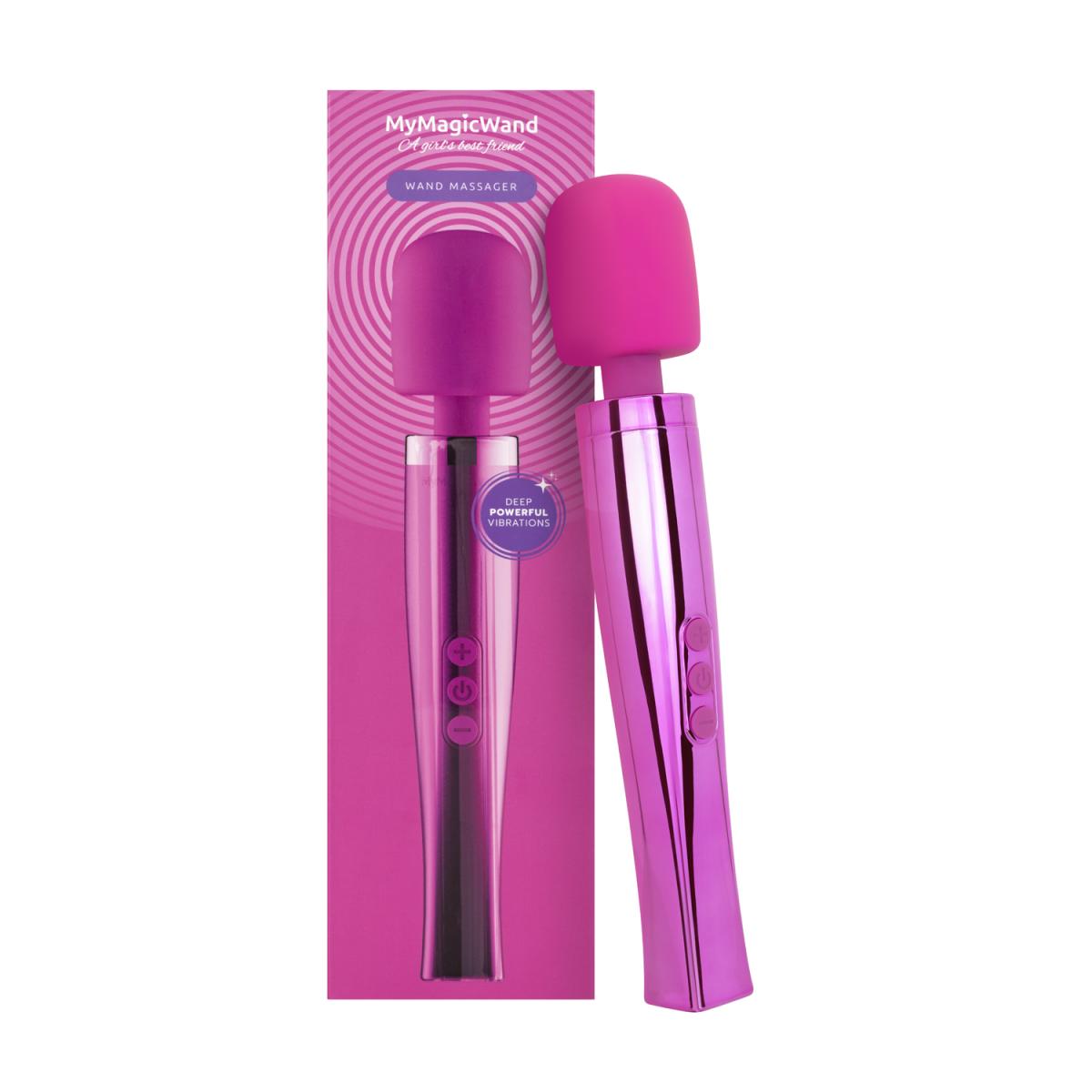MyMagicWand Wand Pink - Mocny wibrator typu wand ⚫ DARMOWA DOSTAWA od 299zł ⚫ DYSKRETNA PRZESYŁKA 24H Z POLSKI ⚫