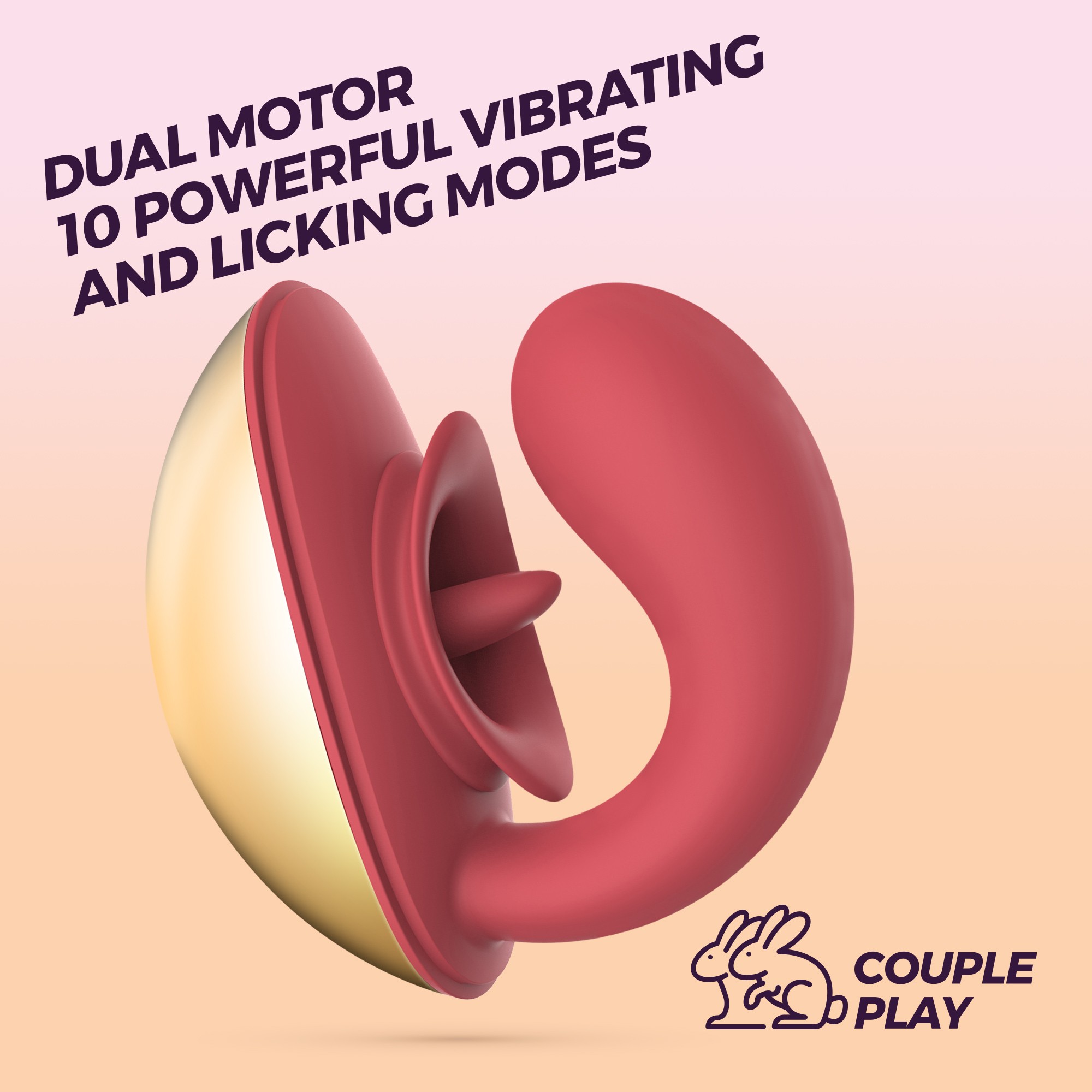 Crushious Arcane - Podwójny wibrator z symulacją seksu oralnego ⚫ DARMOWA DOSTAWA od 299zł ⚫ DYSKRETNA PRZESYŁKA 24H Z POLSKI ⚫