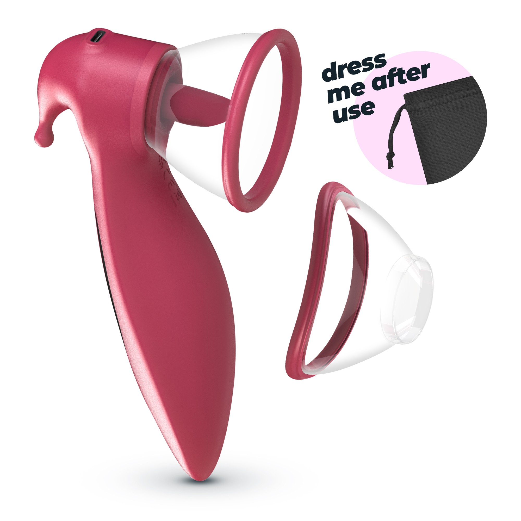 Crushious Saci - Stymulator ssący do łechtaczki i sutków ⚫ DYSKRETNA PRZESYŁKA 24H ⚫ DARMOWA DOSTAWA od 299zł