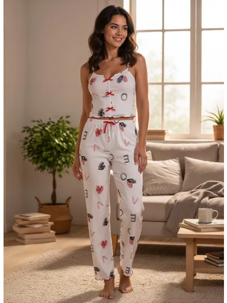 Passion Amorette - Piżama dwuczęściowa Wariant/Rozmiar: M ⚫ DARMOWA DOSTAWA od 299zł ⚫ DYSKRETNA PRZESYŁKA 24H Z POLSKI ⚫