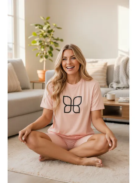 Passion Luxeflt - Piżama dwuczęściowa, Różowa Wariant/Rozmiar: L ⚫ DARMOWA DOSTAWA od 299zł ⚫ DYSKRETNA PRZESYŁKA 24H Z POLSKI ⚫