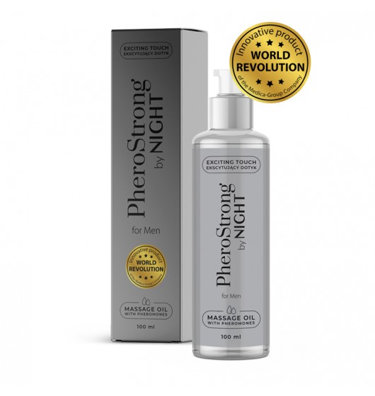 PheroStrong by Night for Men - olejek do masażu Wariant/Rozmiar: 100ml ▶️▶️ DYSKRETNIE ▶️ GWARANCJA ▶️ PRZESYŁKA 24h ▶️