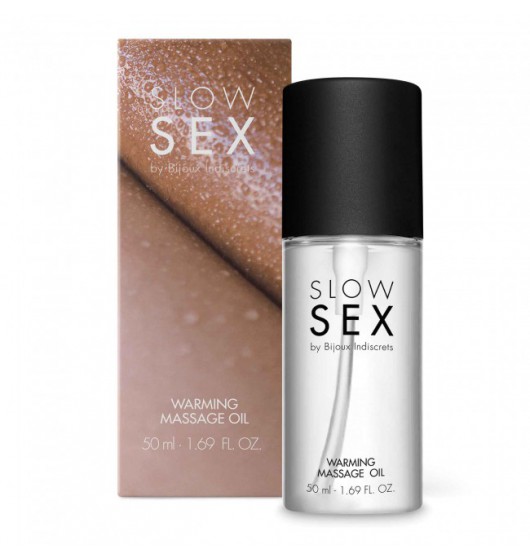 Bijoux Indiscrets Slow Sex - rozgrzewający olejek do masażu Wariant/Rozmiar: 50 ml ▶️▶️ DYSKRETNIE ▶️ GWARANCJA ▶️ PRZESYŁKA 24h ▶️