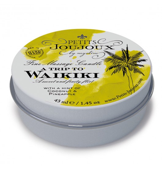 Petits Joujoux Świeca do masażu - waikiki - kokos i ananas Wariant/Rozmiar: 33 g ⚫ DARMOWA DOSTAWA od 299zł ⚫ DYSKRETNA PRZESYŁKA 24H Z POLSKI ⚫
