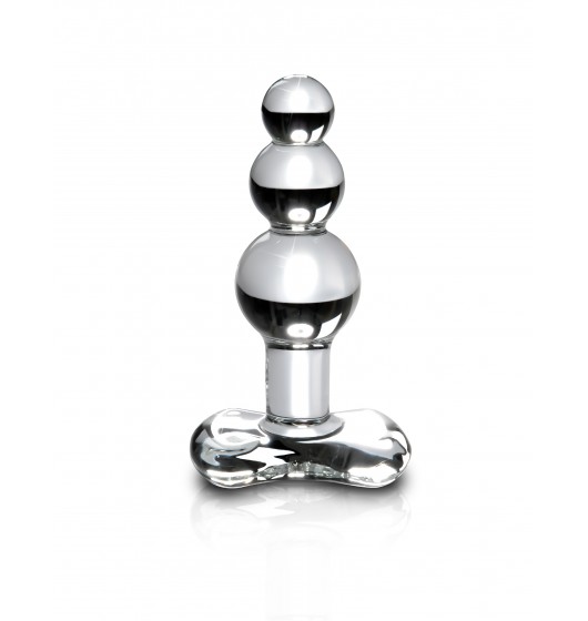 Icicles No. 47 - Szklany korek analny, przezroczysty ⚫ DARMOWA DOSTAWA od 299zł ⚫ DYSKRETNA PRZESYŁKA 24H Z POLSKI ⚫