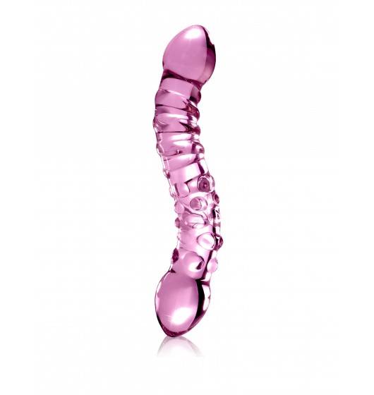 Icicles No. 55 - Szklane dildo, Różowy ▶️▶️ DYSKRETNIE ▶️ GWARANCJA ▶️ PRZESYŁKA 24h ▶️