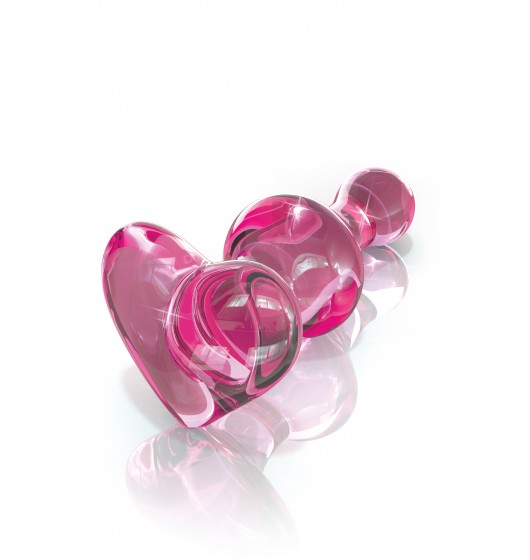 Icicles No. 75 - Szklany korek analny, Różowy ⚫ DARMOWA DOSTAWA od 299zł ⚫ DYSKRETNA PRZESYŁKA 24H Z POLSKI ⚫