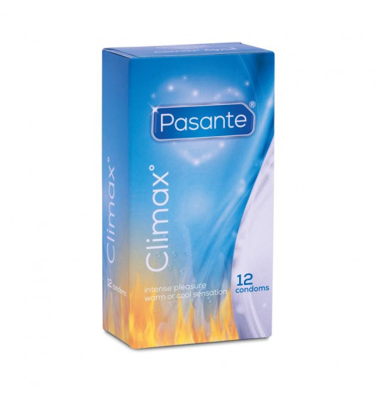 Pasante Climax - prezerwatywy rozgrzewająco / chłodzące Wariant/Rozmiar: 1 op. / 12 szt.