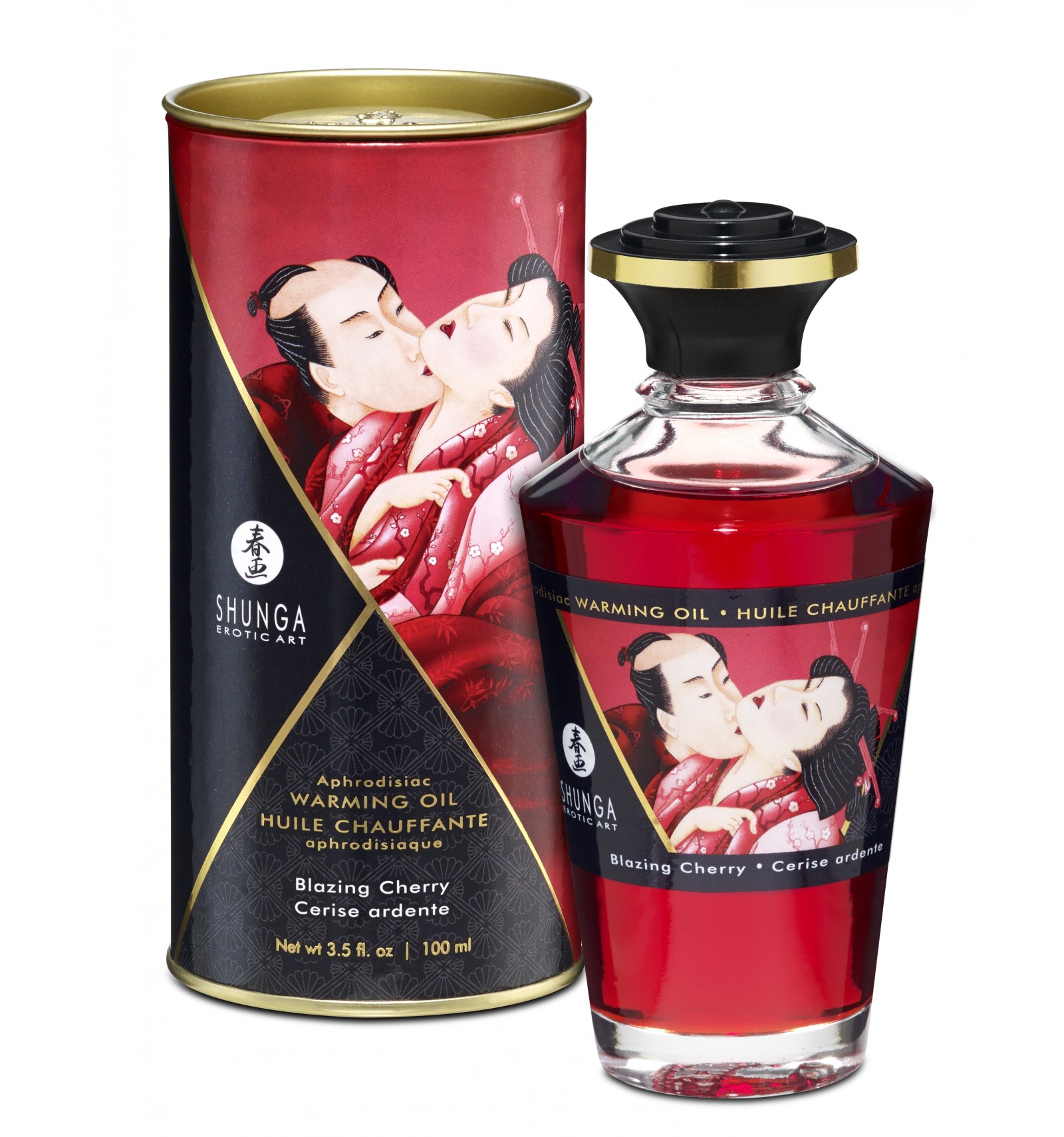 Shunga Aphrodisiac blazing cherry - olejek do masażu Wariant/Rozmiar: 100 ml ▶️▶️ DYSKRETNIE ▶️ GWARANCJA ▶️ PRZESYŁKA 24h ▶️